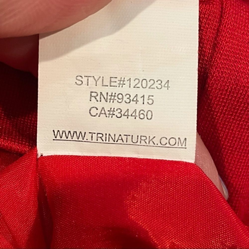 Trina Turk Carmichael Ponte Peplum Style Tank Dress in Cherry - Picture 5 of 9
